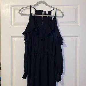 Off the shoulder formal dress with sleeves